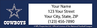 Dallas Cowboys NFL Return Address Label