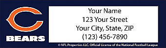 Chicago Bears NFL Return Address Label