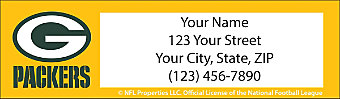 Green Bay Packers NFL Return Address Label