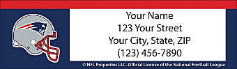 New England Patriots NFL Return Address Label