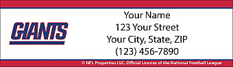 New York Giants NFL Return Address Label