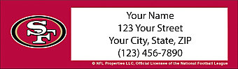 San Francisco 49ers NFL Return Address Label