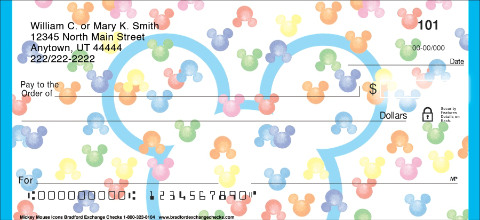 Mickey Mouse Icons Personal Checks