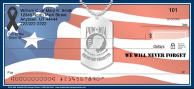 POW MIA Personal Checks 