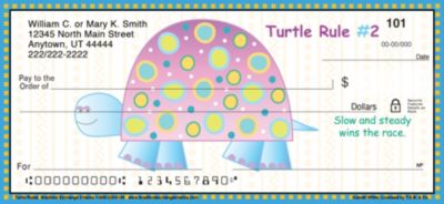 Turtle Rules Personal Checks