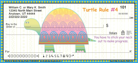Turtle Rules Personal Checks