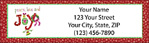 Very Merry Christmas Return Address Label