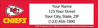 Kansas City Chiefs NFL Return Address Label