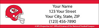 Kansas City Chiefs NFL Return Address Label