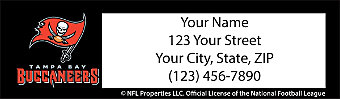 Tampa Bay Buccaneers NFL Return Address Label