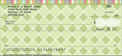 Quatrefoil Personal Checks