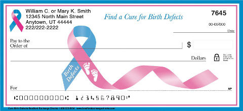 Cure Birth Defects Personal Checks