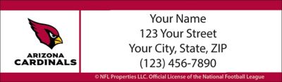 Arizona Cardinals NFL Return Address Label