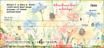 Blooming Flowers Personal Checks