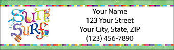 Another Day in Paradise Return Address Label