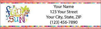 Another Day in Paradise Return Address Label