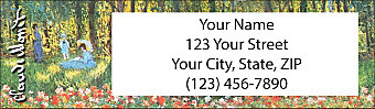 Monet: Nature Return Address Label