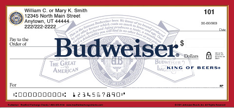 Budweiser Personal Checks