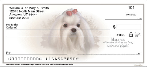 Best Breeds - Maltese Personal Check Designs