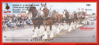 Budweiser Clydesdales Personal Checks