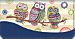 Groovy Owls Checkbook Cover