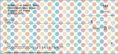 Pretty Polka Dots Personal Checks
