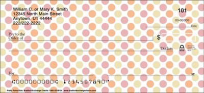 Pretty Polka Dots Personal Checks