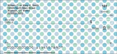 Pretty Polka Dots Personal Checks