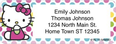 Hello Kitty® Colors Return Address Label