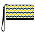 Green and Gold Chevron Large Wristlet Purse