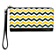Green and Gold Chevron Large Wristlet Purse
