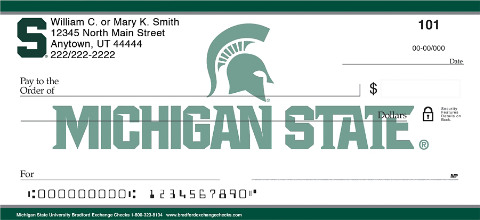 Michigan State University - Personal Checks
