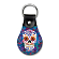 Day of the Dead Leather Key Ring