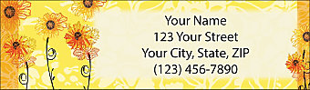 Sunflower Spunk Return Address Label