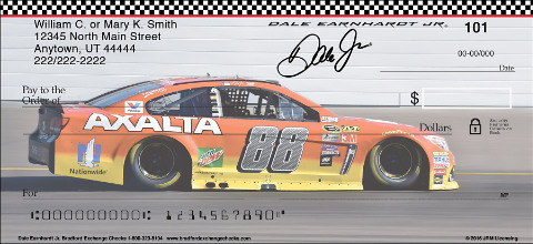 Race Away with These Dale Earnhardt Jr. Personal Checks!