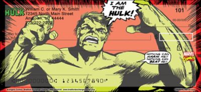 Avengers Comics Personal Checks