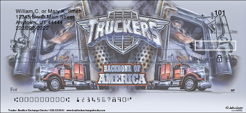 Truckers - Backbone of America Personal Checks