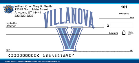 Villanova University Wildcats Personal Checks