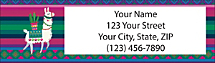 These Llamas are Cute, Colorful and Ready To Go Places on Our Address Labels