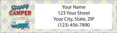 Happy Campers  Return Address Label