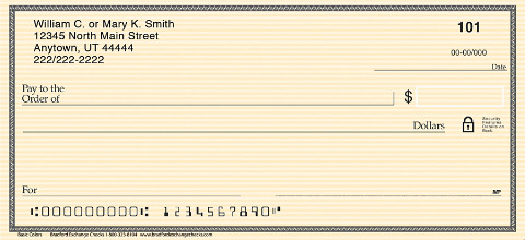 Simple and Basic, These Personal Checks Meet Your Needs