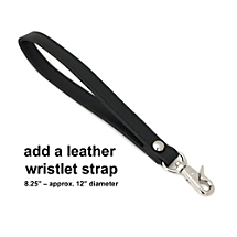 Make Your Favorite Bag Hands-free with a Clip-on Leather Wristlet Strap