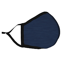 Navy Colored Fabric Face Mask with HEPA Filter -Large Adult 