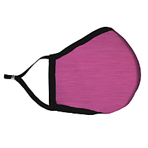 Solid Pink  Fabric Face Mask with HEPA Filter -Large Adult 