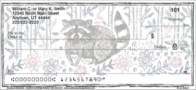 Showcase Your Love of Hand Artistry and Woodland Critters with these Checks