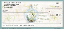 Inspire Others with Beautiful Terrarium Themed Personal Checks