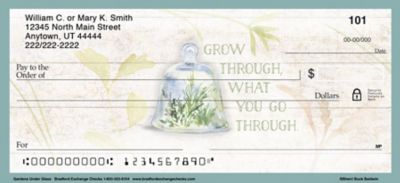 Inspire Others with Beautiful Terrarium Themed Personal Checks