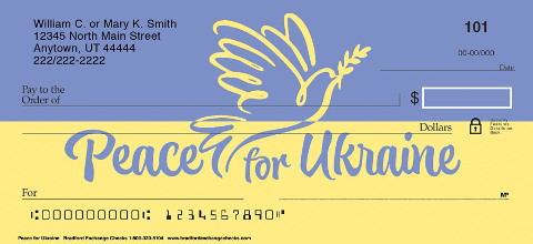 Support Peace for The Ukraine with Personal Checks
