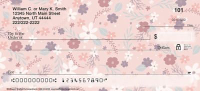 Enjoy Simple Beauty with Dainty Wildflowers Personal Checks