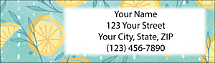 Citrus Twist Address Labels Feature A Refreshing Splash of Style